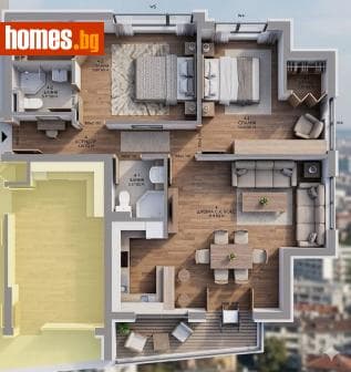 Тристаен, 112m²