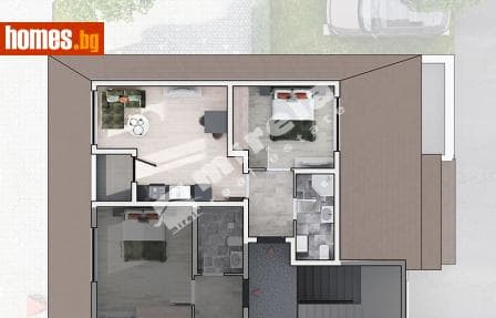 Двустаен, 60m²