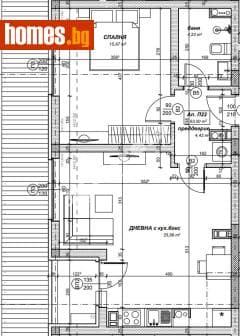 Двустаен, 71m²