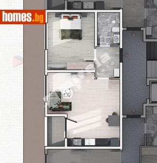 Двустаен, 71m²