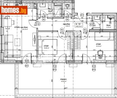 Тристаен, 121m²