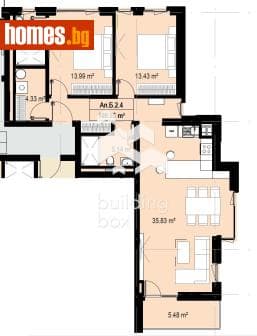 Тристаен, 126m²