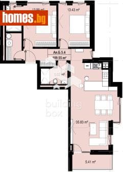 Тристаен, 126m²