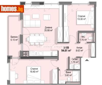 Тристаен, 108m²