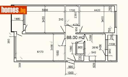 Тристаен, 88m²