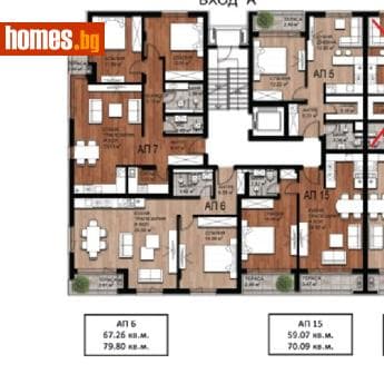 Двустаен, 79m²