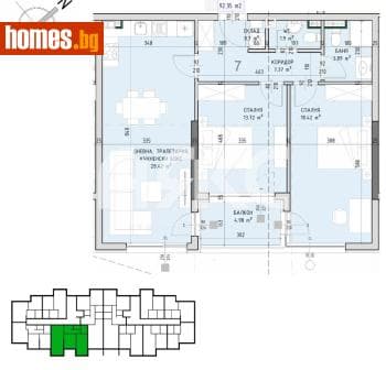 Тристаен, 107m²
