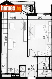 Двустаен, 67m²
