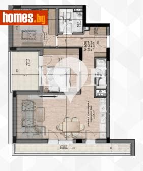 Тристаен, 96m²