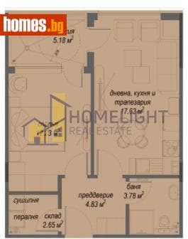 Двустаен, 65m²