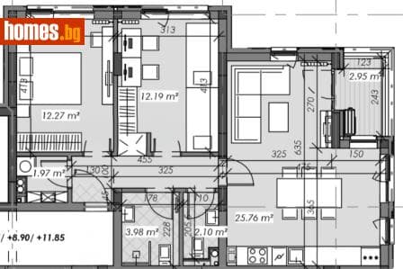 Тристаен, 97m²