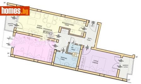 Тристаен, 108m²