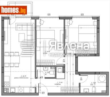 Тристаен, 108m²