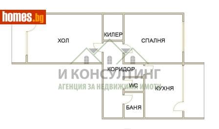 Двустаен, 65m²
