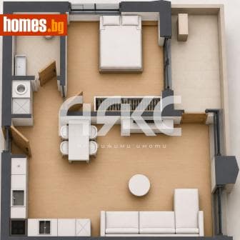 Двустаен, 73m²