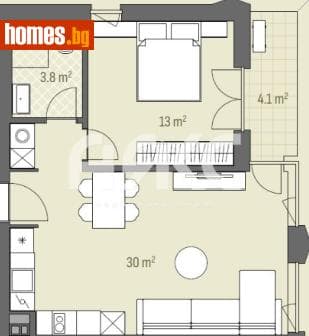 Двустаен, 73m²