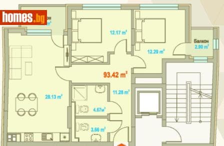 Тристаен, 129m²