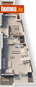 Двустаен, 82m²