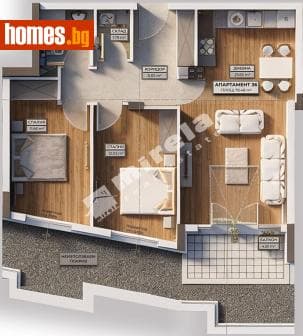 Тристаен, 89m²