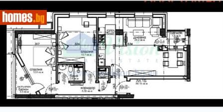 Тристаен, 96m²