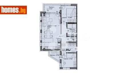 Тристаен, 98m²