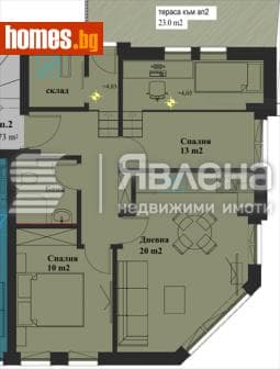 Тристаен, 93m²
