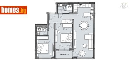 Тристаен, 119m²