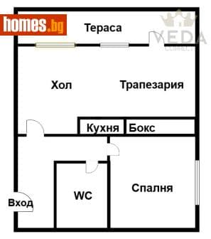 Двустаен, 84m²