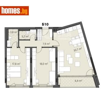 Тристаен, 123m²