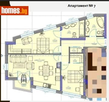 Тристаен, 109m²