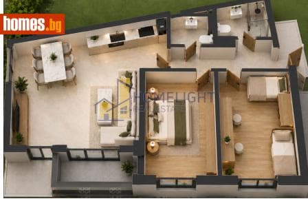Тристаен, 99m²