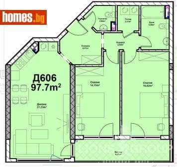 Тристаен, 116m²