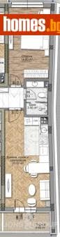 Двустаен, 70m²