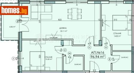 Тристаен, 111m²