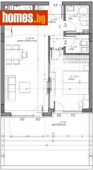 Двустаен, 69m²