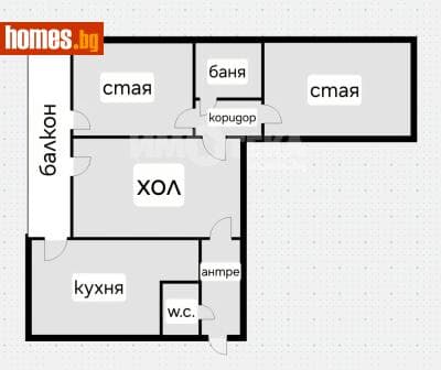 Тристаен, 85m²