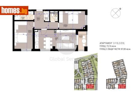Тристаен, 101m²