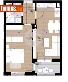 Двустаен, 60m²