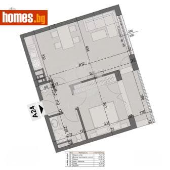 Двустаен, 67m²