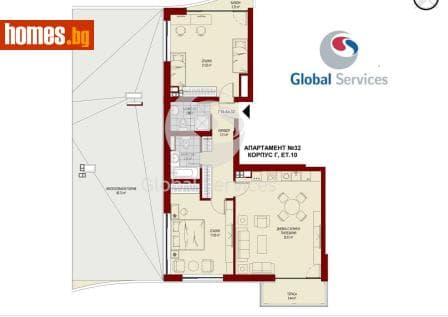 Тристаен, 218m²