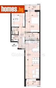 Двустаен, 76m²