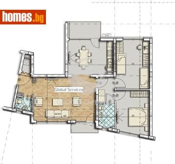 Тристаен, 117m²