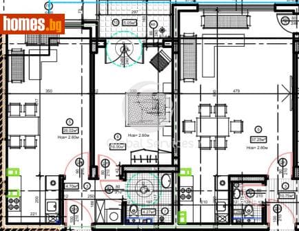 Двустаен, 80m²