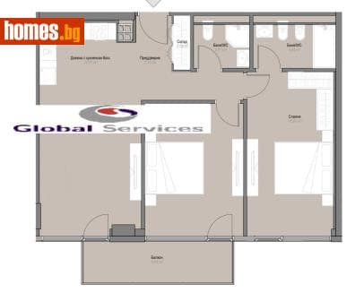 Тристаен, 118m²