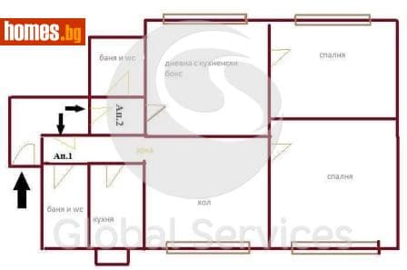 Четиристаен, 105m²