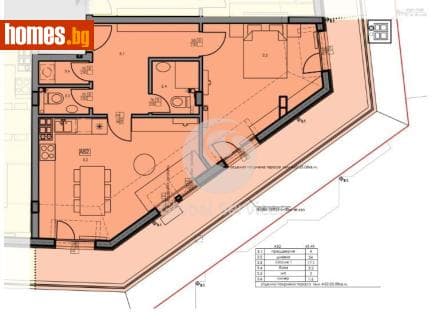 Двустаен, 85m²