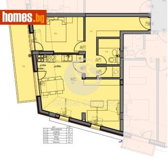 Двустаен, 85m²