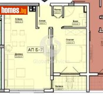 Двустаен, 69m²