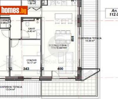 Тристаен, 117m²