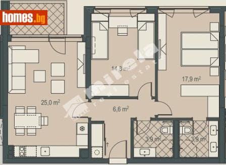Тристаен, 104m²